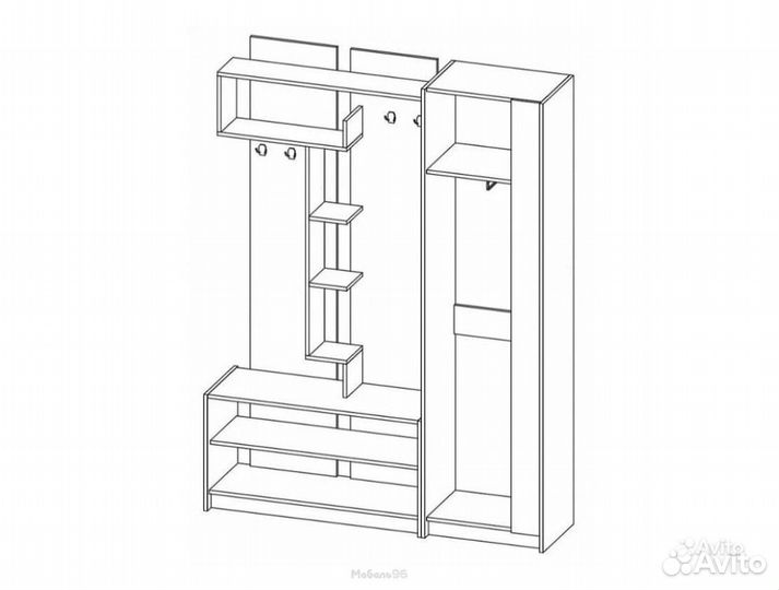 Прихожая базовый модуль Марица ясень шимо