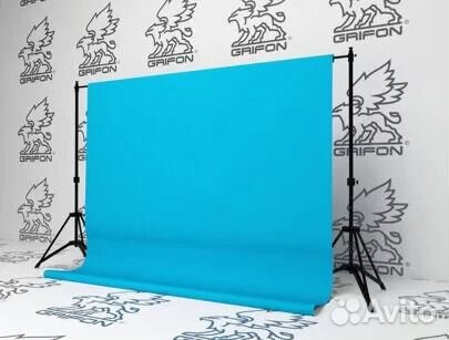 Фон бумажный 2,7х10 тёмно-бирюзовый (06) фотофон