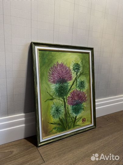 Интерьерная картина чертополох