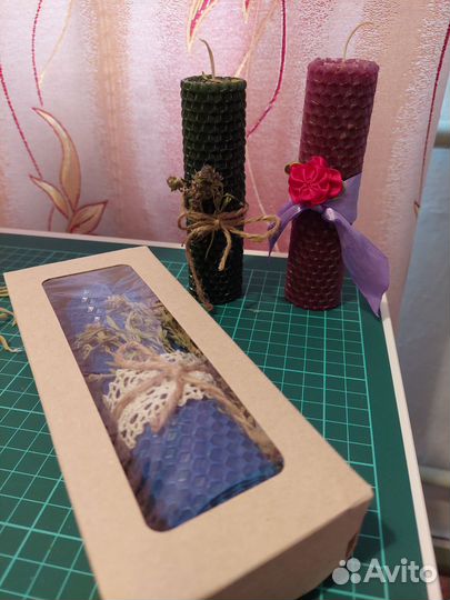 Свечи ручной работы из вощины