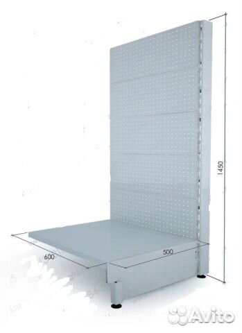 Торговый стеллаж перфорированный 1950*600*400