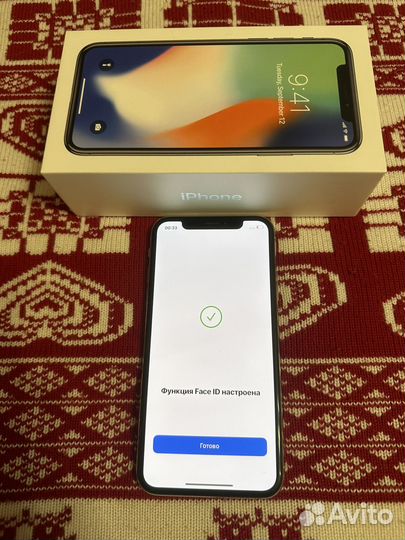 iPhone X 64 Silver 100 батарея