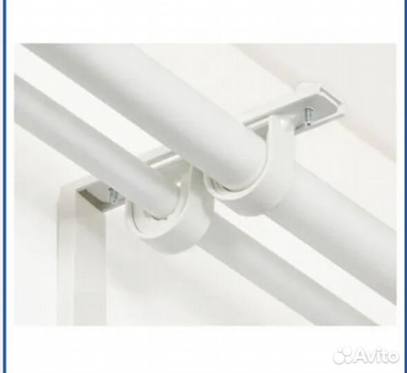 Икея крепление Бетидлиг белый 2 шт