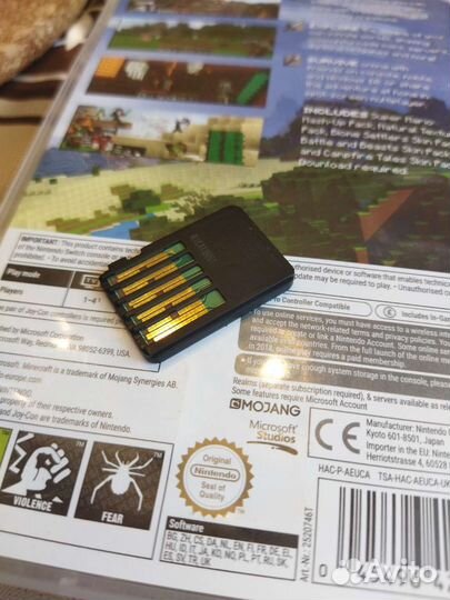 Картридж Minecraft Nintendo switch