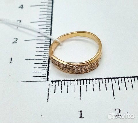 Золотое кольцо с камнем 16,5р