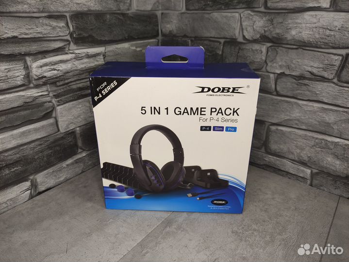 Набор аксессуаров Game Pack 5 в 1 для PS4 (новый)