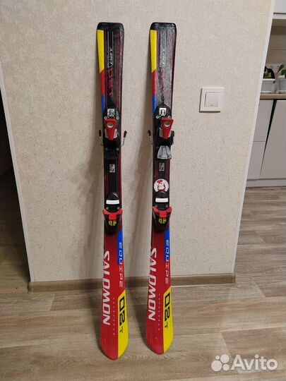 Горные лыжи детские 120 комплект