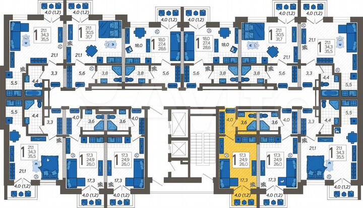 Квартира-студия, 26 м², 10/12 эт.