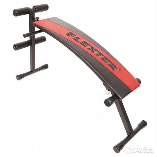 Скамья для пресса Омега с изгибом с ножкой