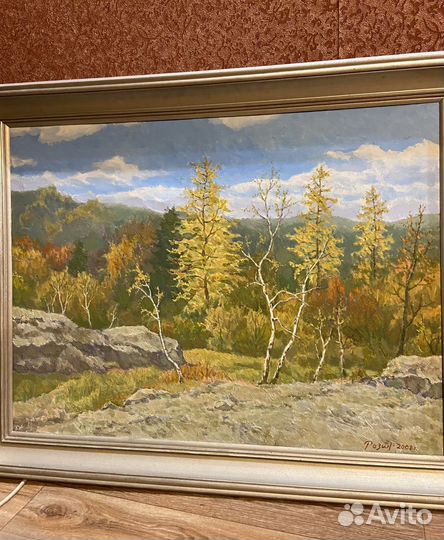 Картина маслом на холсте большая пейзаж
