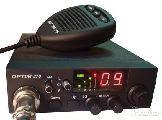 Авто рация Optim 270 12/24В для трассы сиби 27Мгц