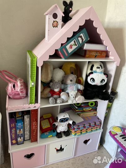 Домик стеллаж для игрушек