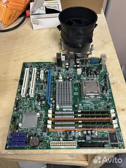 Материнская плата с процессором и памятью 8гб