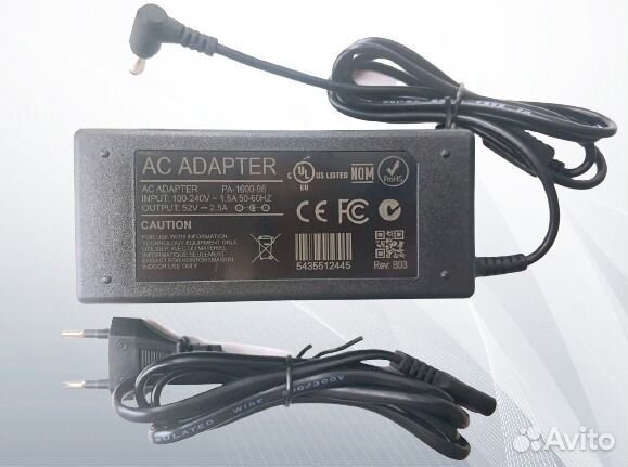 Блок питания для видеорегистратора 52 вольта