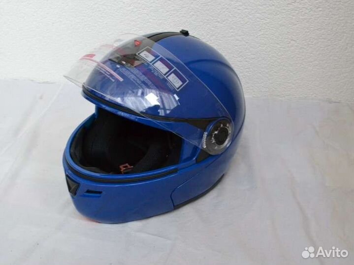 Шлем для мотоцикла гибрид глянцевый
