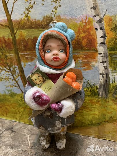 Ватные игрушки на елку