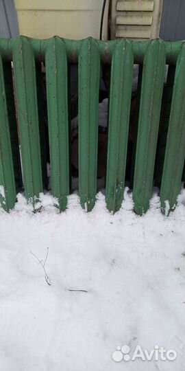 Чугунная батарея 8 секций
