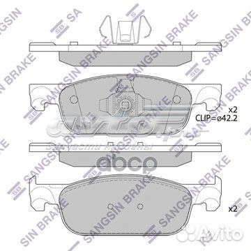 Колодки торм.дисковые Hi-Q sp4054 Sangsin brake