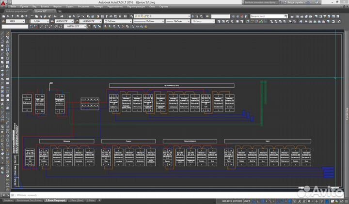 Проектирование сетей 380В, 220В, Слаботочки 24-5В