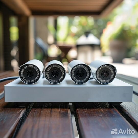 Комплект видеонаблюдения с микрофоном