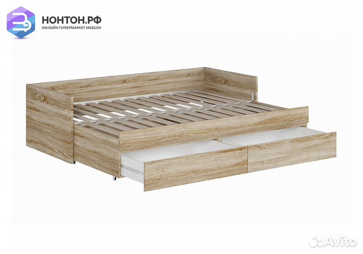 Кровать раздвижная Кастор дуб сонома