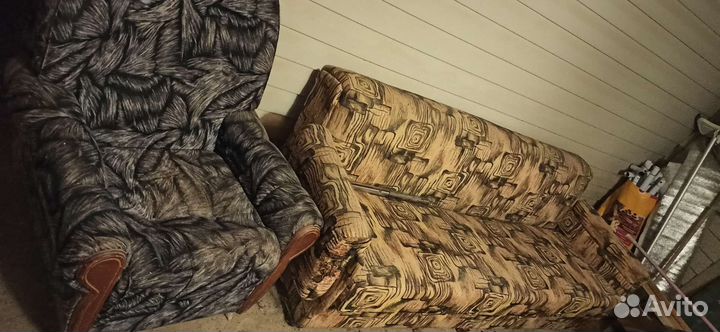 Диван с креслами бу кровать