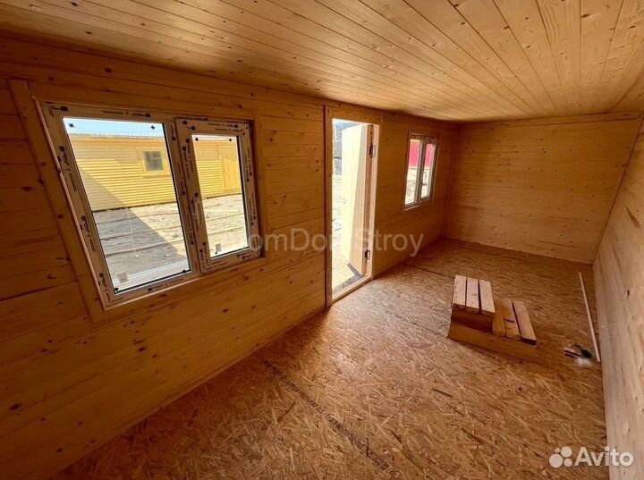 Бытовка деревянная утепленная с электрикой