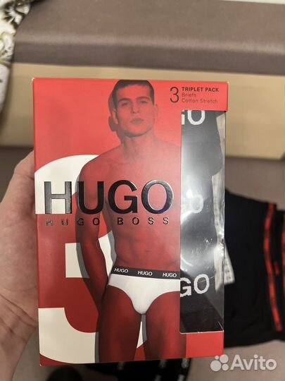 Трусы мужские Hugo boss, комплект 3 шт. Оригинал