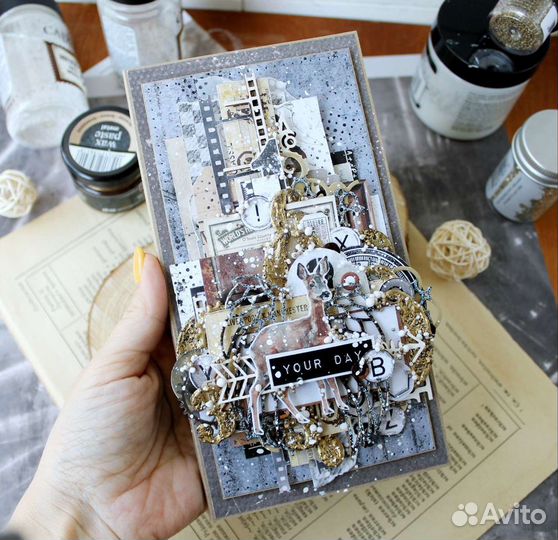 Под заказ Мужская открытка ручной работы