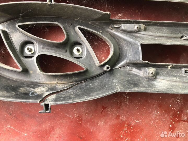 Решетка радиатора хендай санта фе 3 рестайлинг