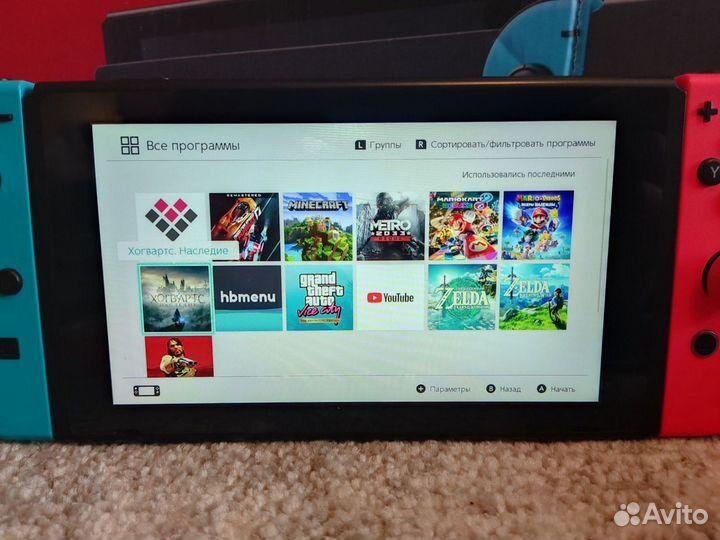 Прошитая Nintendo Switch V2 160Gb+аксессуары