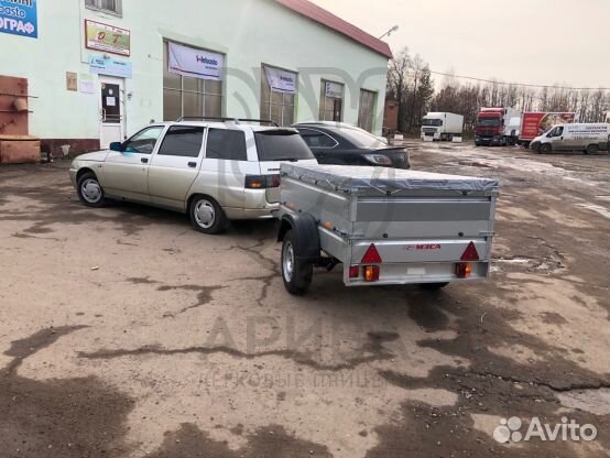 Прицеп легковой с тентом 60 см и надставными борта