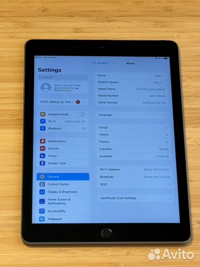 iPad 6 128gb MR7J2RU/A A1893