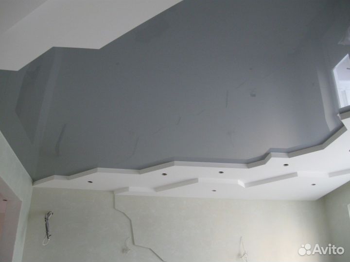Натяжные потолки матовый 