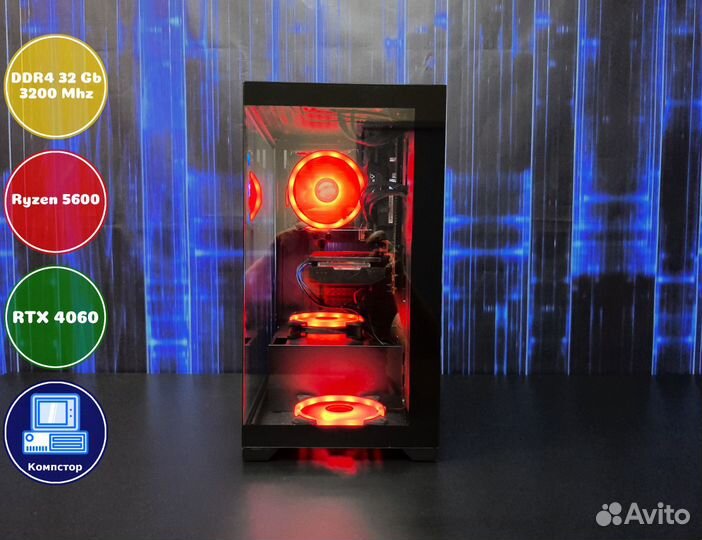 Игровой пк AMD5600-RTX4060-32DDR4-LAC912304785-A520