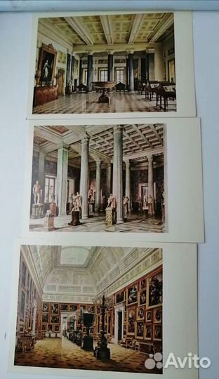 Окрытки Здания и залы Эрмитажа Новый Эрмитаж аквар