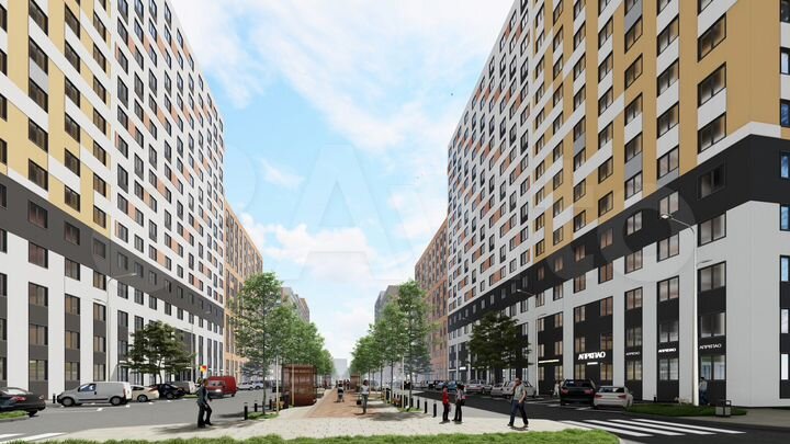 2-к. квартира, 45,3 м², 12/17 эт.