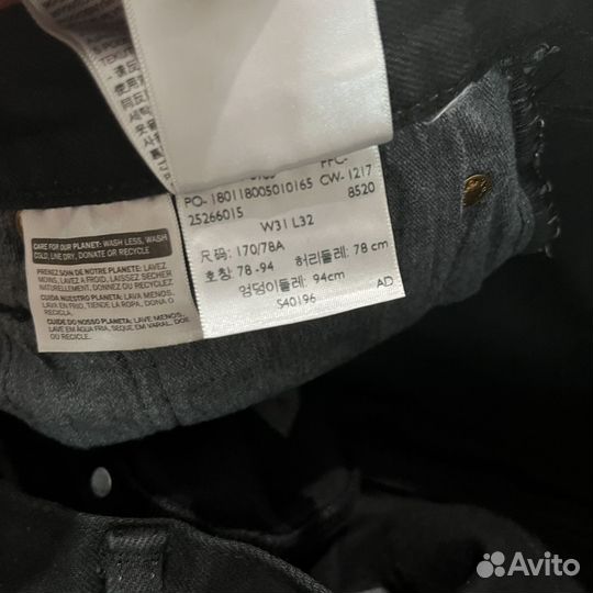 Джинсы Levi’s 501 черные