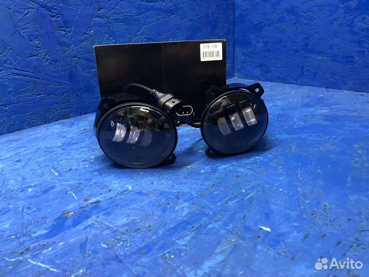 Противотуманки Лада гранта LED 3 линзы 2 режима