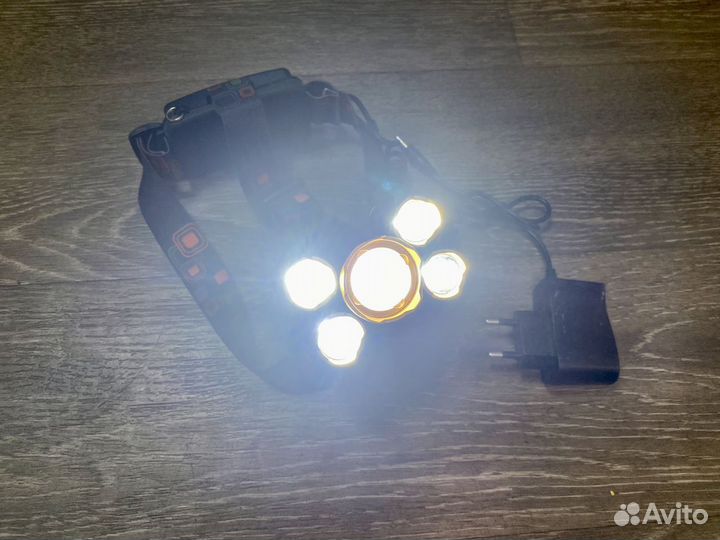 Фонарик налобный led headlight 5 светодиодов