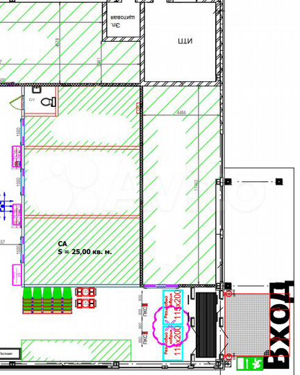 Торговая площадь, 25 м²