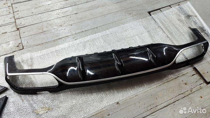 Задний диффузор на mercedes 213