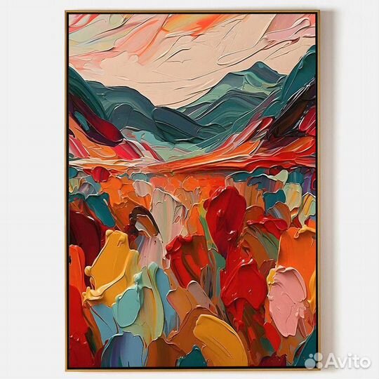 Интерьерная картина абстракция, премиум качество