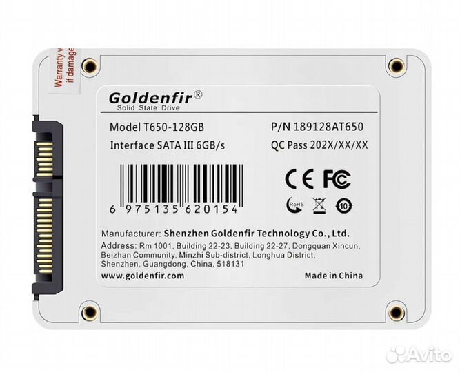 SSD 512gb Goldenfir Новый