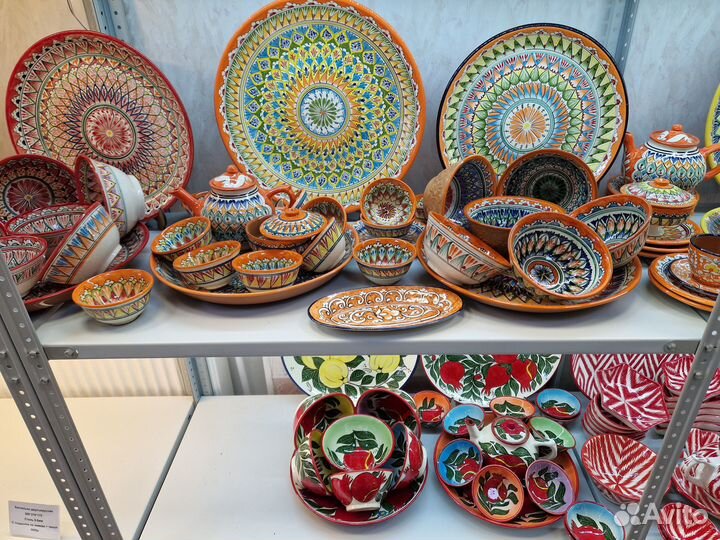 Узбекская посуда, Ляган,пиалы,косы, большой выбор