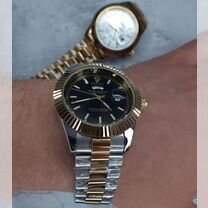 Часы Rolex мужские Premium (Золото-Хром)