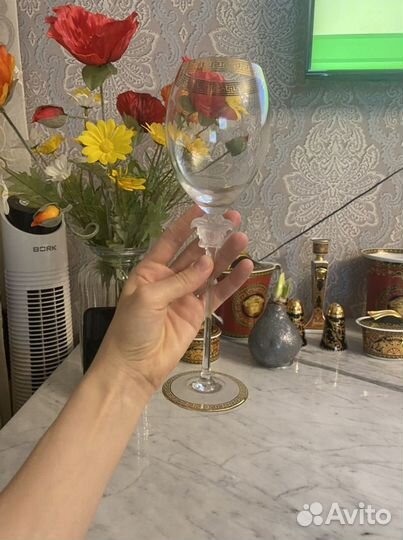 Бокалы для красного вина Rosenthal Versace Золотая