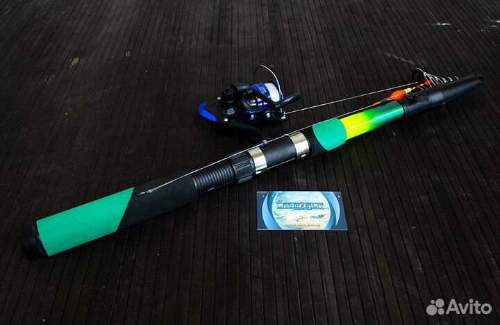 Удочка + катушка + оснастка. Готовый комплект 3,6м