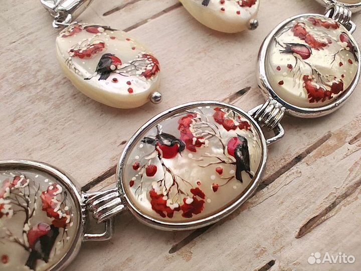 Серьги кольца браслет 3 комплекта серебро