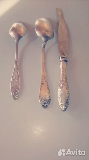 Мельхиоровые столовые приборы СССР